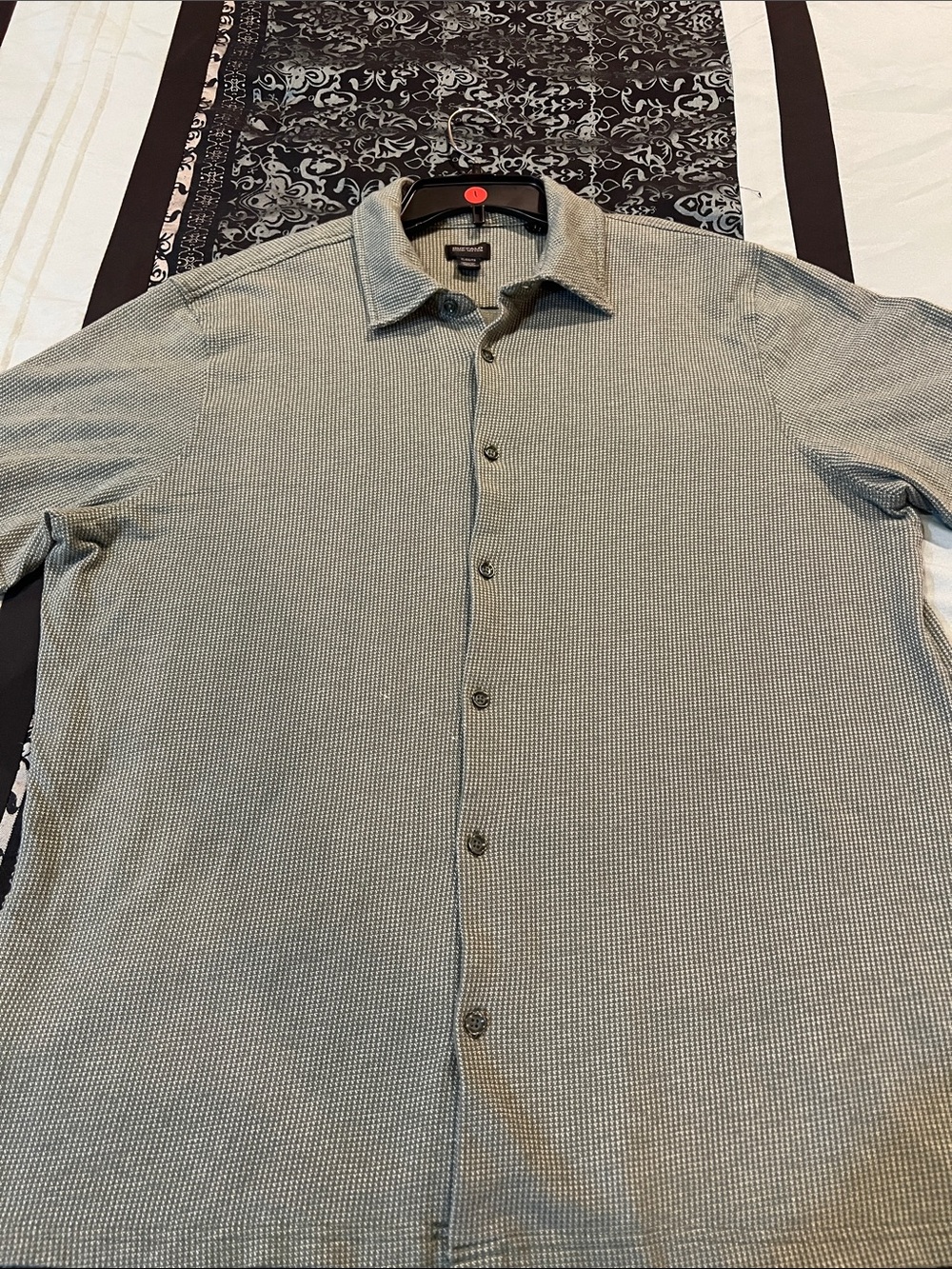Buffalo David Bitton Light Green Casual Button-Down Shirt